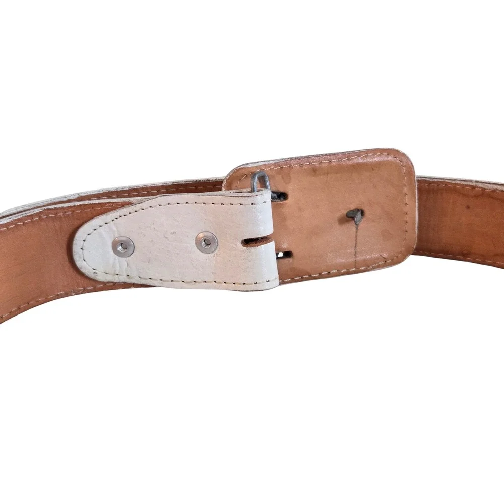 Cinturones KCB Mexican Leather Belt Sz 38 Horse Embroidery Western Cowboy‎